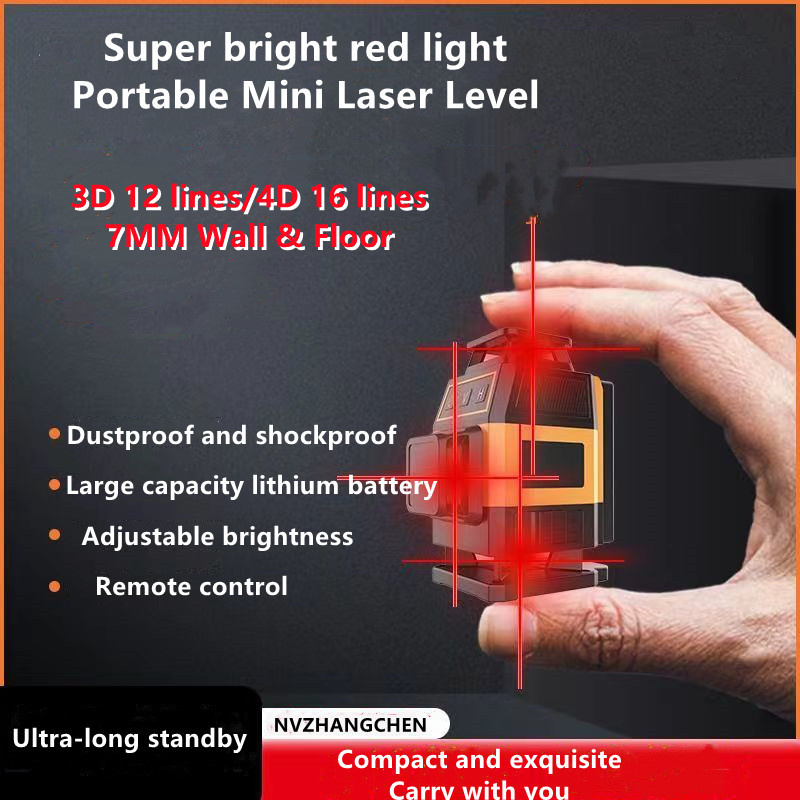 Level Laser Line - Mini Laser Level Red Lines 12/16