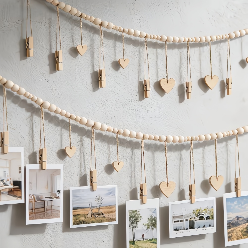 Picture Hanging Strip - 1pc Bead String Photo Storage Hanging