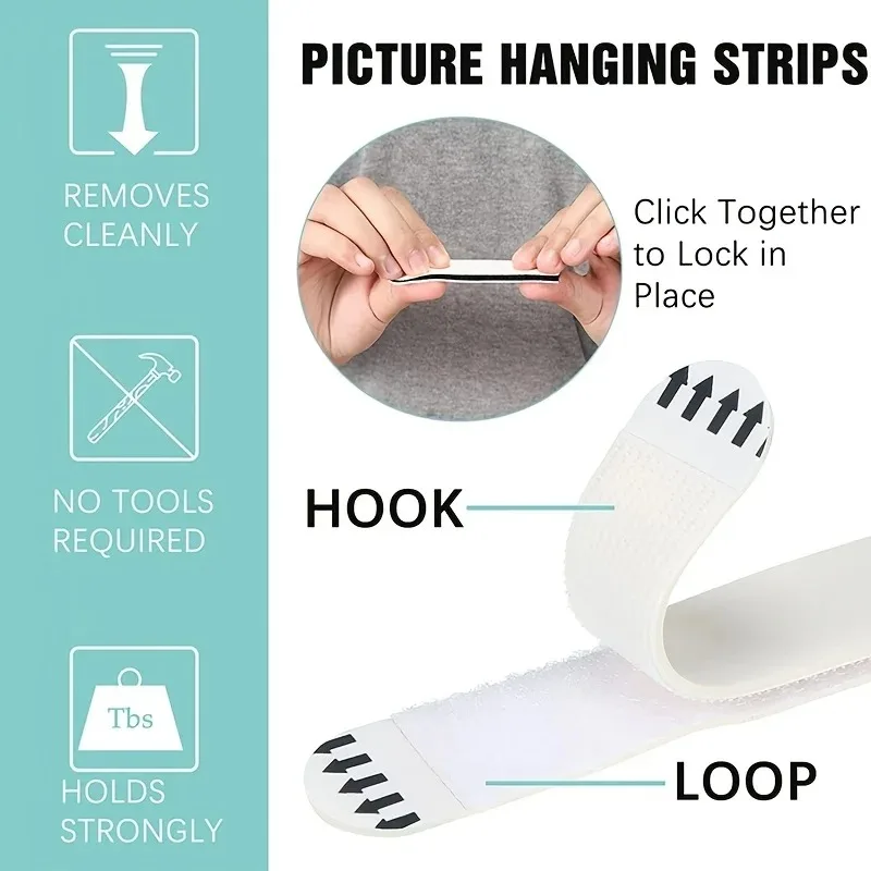 2026-48Pcs Photo Frame Fixing  - огляд і ціна Picture Hanging Strip