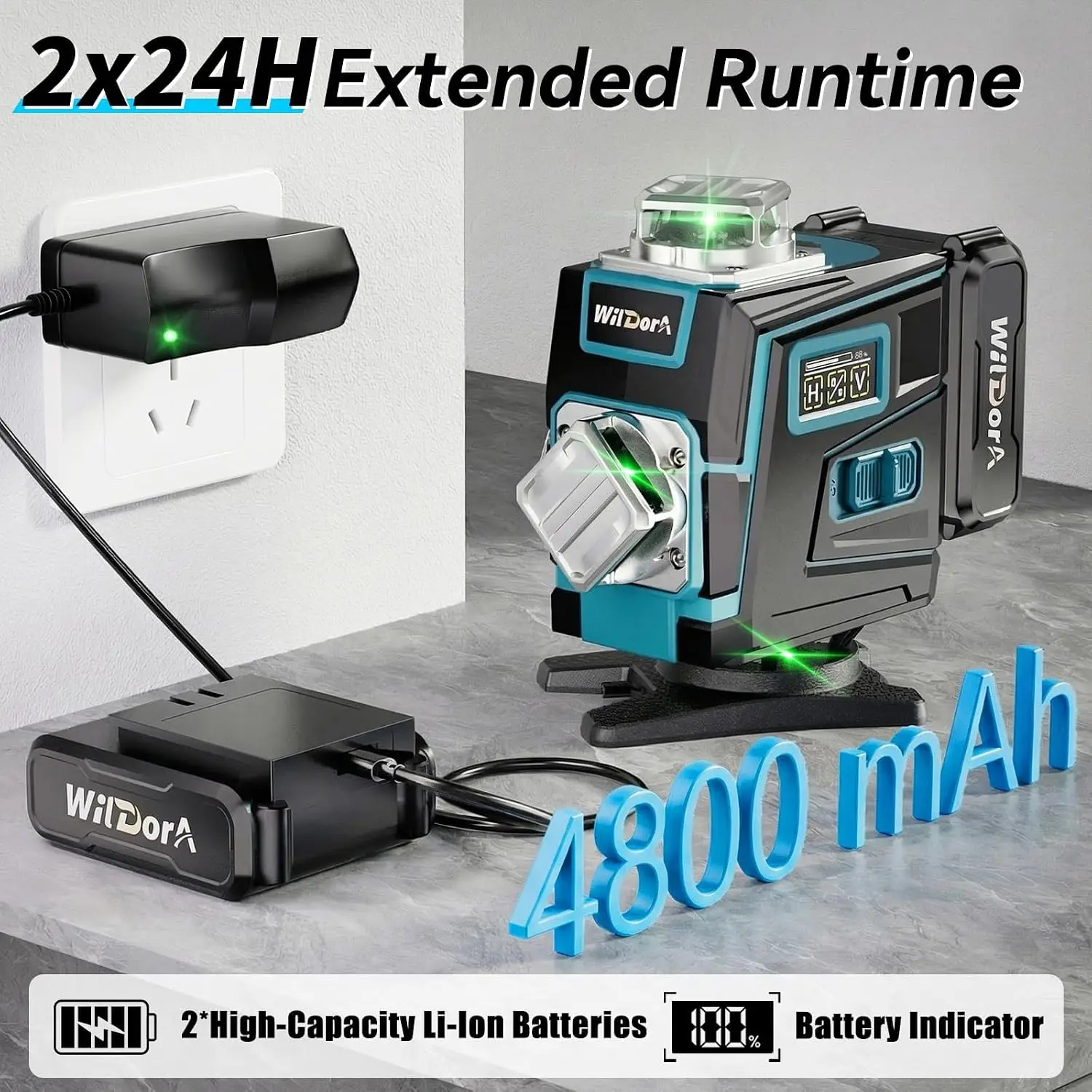 Laser Level with Tripod, 4x360 - огляд і ціна Level Laser Line